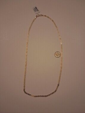 14K GOLD FILLED 24 INCH 4MM MARINER LINK NECKLACE. BRAND NEW WITH TAGS. #26
